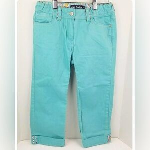 Mini Boden Teal Big Girl's Jean Capri Pants Size 9Y